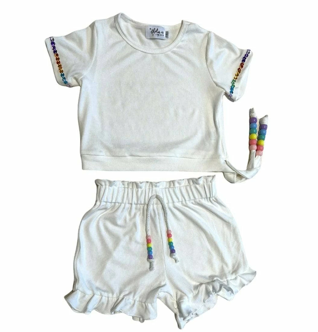 Cheapest โ๏ธ Lola + The Boys ๐ฌ Candy Beaded Ruffle Set ๐ง Girls ๐ 4 Lola + The Boys Candy Beaded Ruffle Set Girls