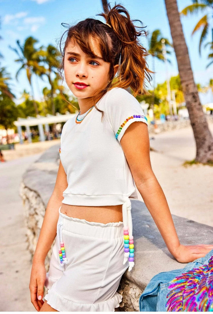 Cheapest โ๏ธ Lola + The Boys ๐ฌ Candy Beaded Ruffle Set ๐ง Girls ๐ 3 Lola + The Boys Candy Beaded Ruffle Set Girls