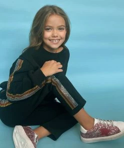 Lola + The Boys Crystal Rainbow Stripe Set