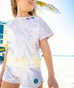 Lola + The Boys Happy Face Tie Dye Short Set New Arrivals