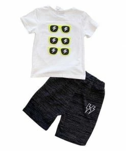 Lola + The Boys Lightning Shade Short Set