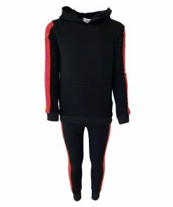 Lola + The Boys New Arrivals Sequin Rainbow Hoodie Track Set