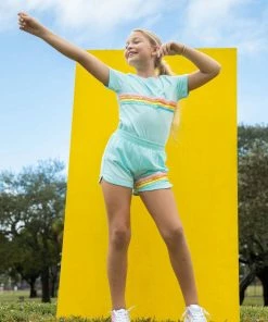 Lola + The Boys Sequin Stripe Set