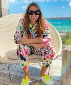 Lola + The Boys Starburst Neon Rainbow Tie Dye Set