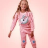 Lola + The Boys Girls Unicorn Velour Star Set