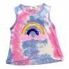 Lola + The Boys Girls Tie Dye Sequin Rainbow Tank