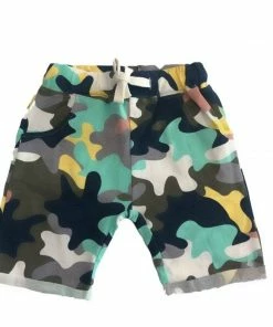 Lola + The Boys Boys Camo Tropical Shorts