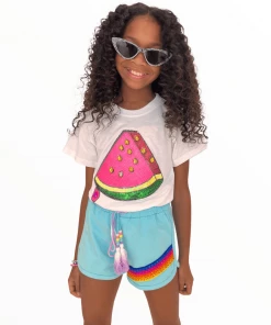 Lola + The Boys New Arrivals Jewel Candy Track Shorts