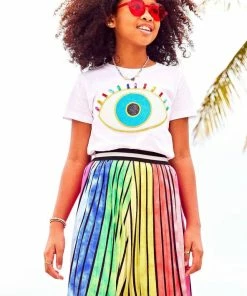 Lola + The Boys Ombre Stripe Midi Skirt New Arrivals