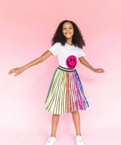 Lola + The Boys Ombre Stripe Midi Skirt New Arrivals