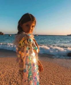 Lola + The Boys Paillette Mermaid Tail Skirt Girls