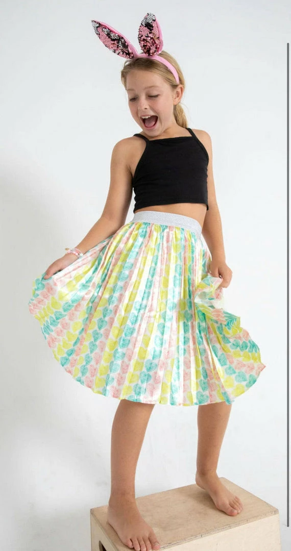 Best Sale โค๏ธ Lola + The Boys Rainbow Heart ๐ Skirt ๐ง Girls ๐ 3 Lola + The Boys Rainbow Heart Skirt Girls