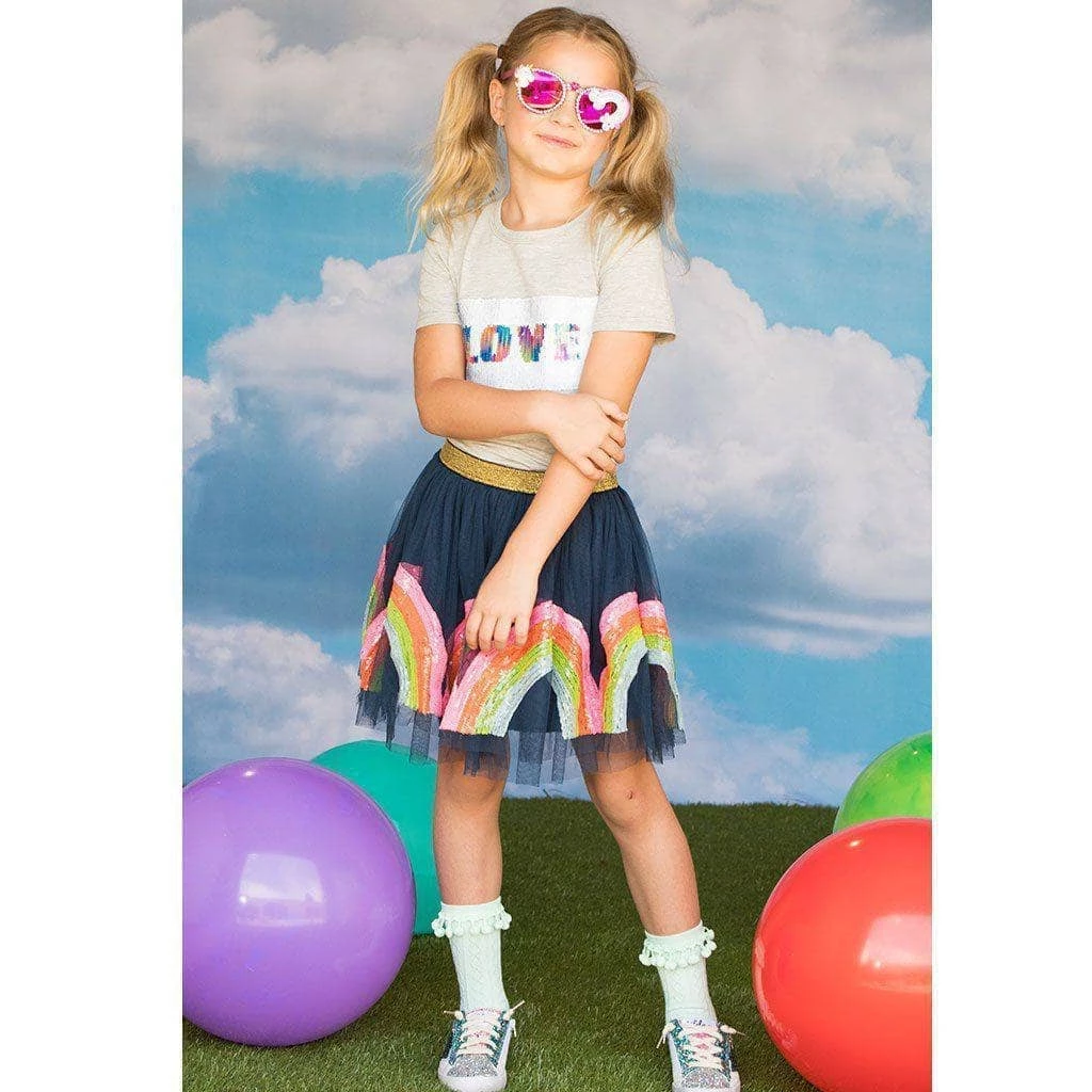 Buy โญ Lola & The Boys ๐ง Girls Rainbow Sequin Tutu ๐ 7 Lola & The Boys Girls Rainbow Sequin Tutu