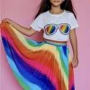 Wholesale ๐ Lola + The Boys Rainbow Twirl Midi ๐ Skirt โ 1 Lola + The Boys Rainbow Twirl Midi Skirt