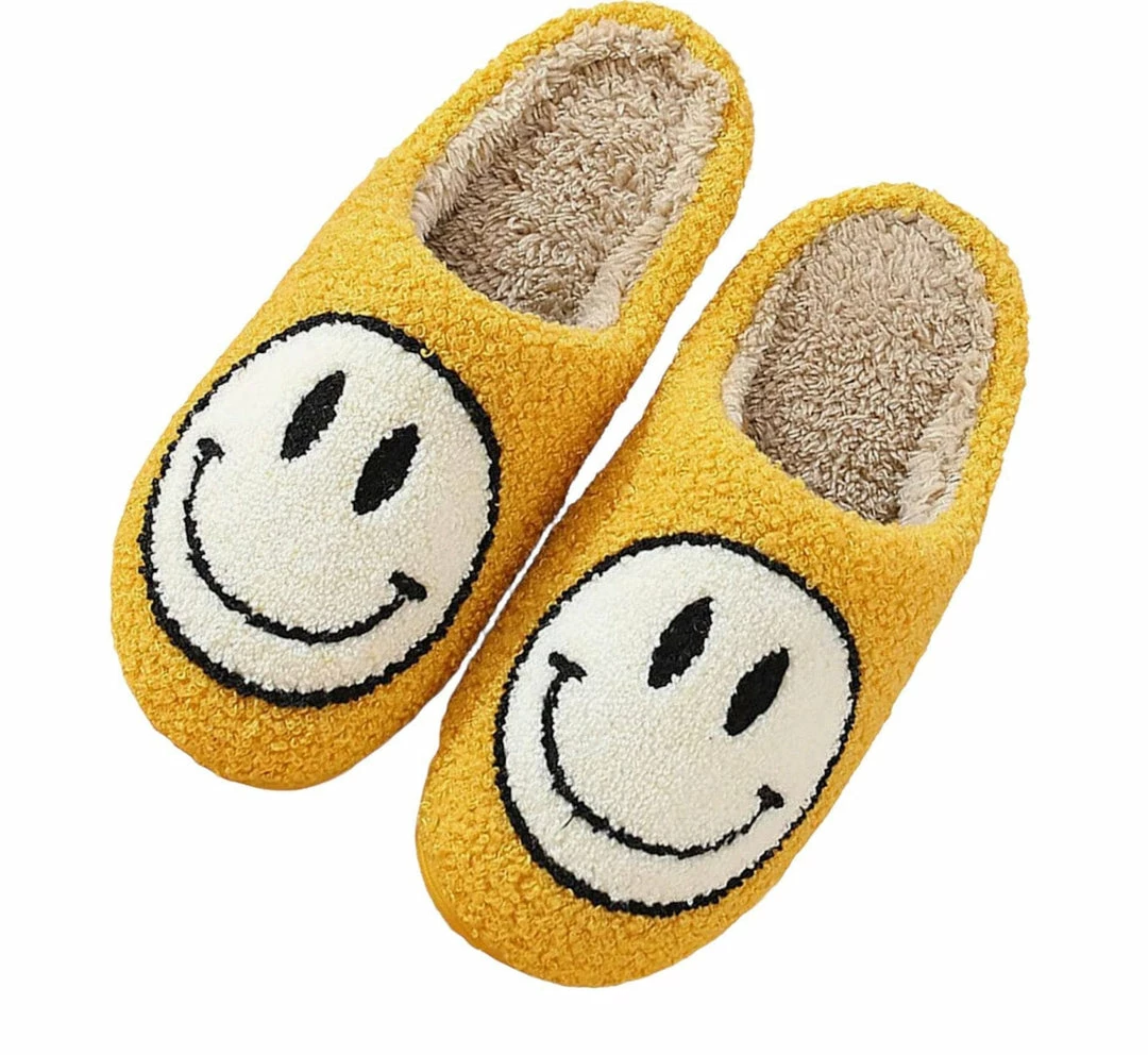 Best Pirce ✨ Lola + The Boys New Arrivals Smiley Slippers Yellow ✔️ 3 Lola + The Boys New Arrivals Smiley Slippers Yellow