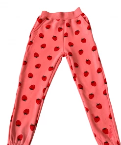 Lola + The Boys Strawberry Ruffle Joggers Set New Arrivals