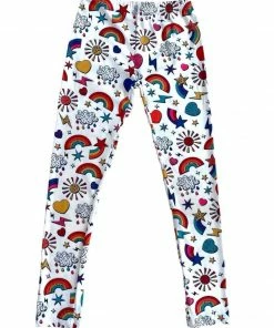 Lola + The Boys Sunny Rainbow Flash Leggings