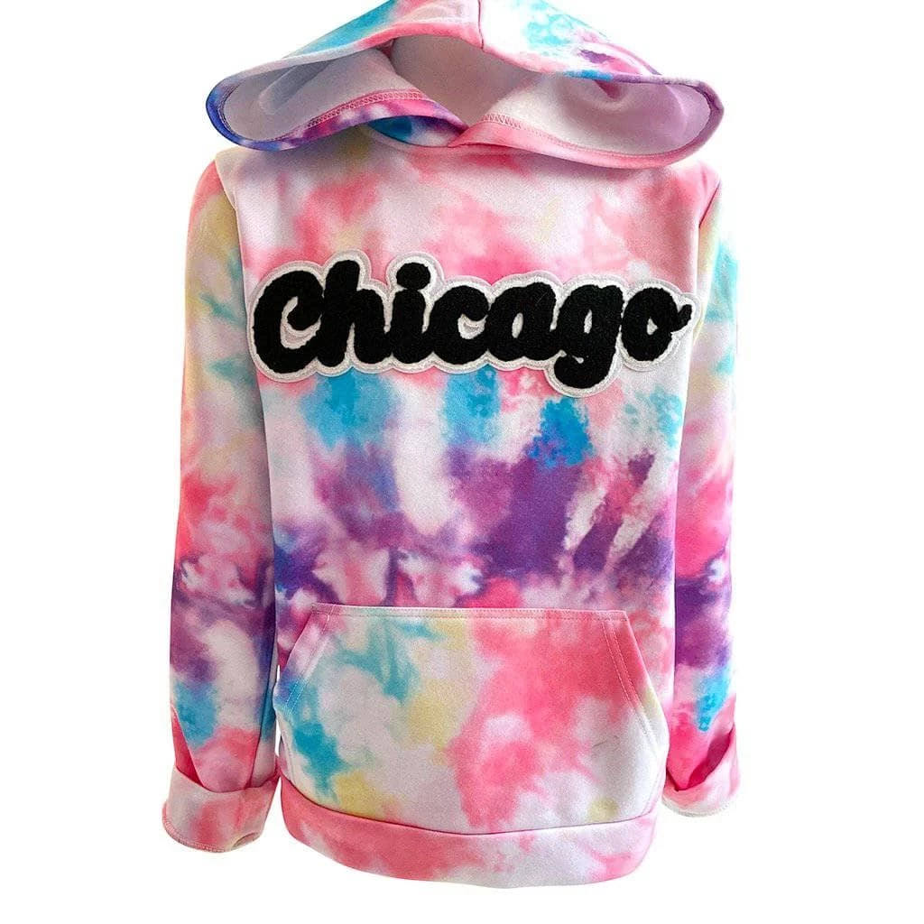 Best Sale β Lola + The Boys Chicago Tie Dye Hoodie π§ Girls β 3 Lola + The Boys Chicago Tie Dye Hoodie Girls