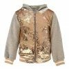 Lola + The Boys Goldie Flip Sequin Hoodie Girls