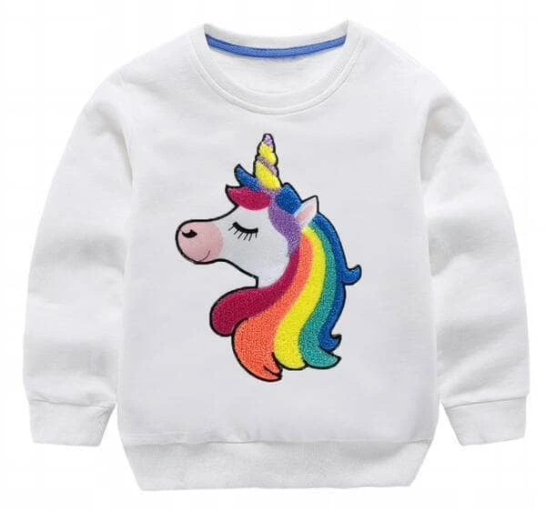 Cheap โญ Lola + The Boys Happy Rainbow Unicorn Sweatshirt ๐ง Girls ๐ 4 Lola + The Boys Happy Rainbow Unicorn Sweatshirt Girls