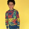 Budget ๐ Lola + The Boys New Arrivals Multi Dino Sweater ๐ 2 Lola + The Boys New Arrivals Multi Dino Sweater