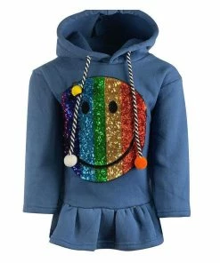 Lola & The Boys Smiles & Poms Hoodie