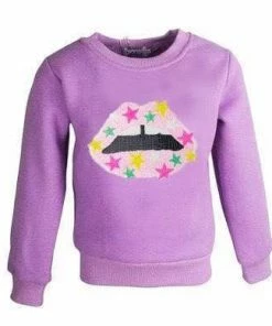 Lola + The Boys Star Lips Sweatshirt New Arrivals