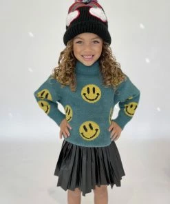 Lola + The Boys Unlimited Yellow Smiles Sweater New Arrivals