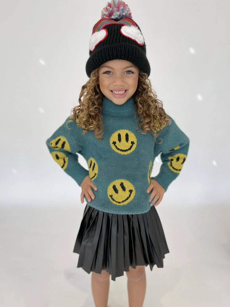 Cheapest ๐ Lola + The Boys Unlimited Yellow Smiles Sweater New Arrivals ๐ 3 Lola + The Boys Unlimited Yellow Smiles Sweater New Arrivals