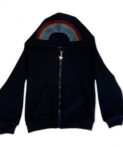 Lola + The Boys Girls Wanderlust Crystal Unicorn Hoodie