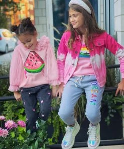 Lola & The Boys Watermelon Tulle Sequin Hoodie New Arrivals
