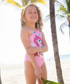 Lola + The Boys Unicorn Hearts One Shoulder