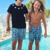Lola + The Boys Alien Doodle Swim Shorts