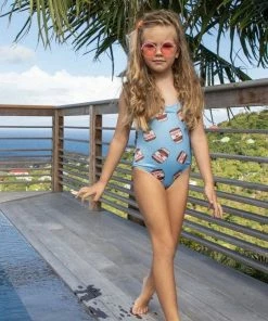 Lola + The Boys Girls Nutella Swimsuit