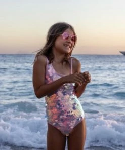 Lola + The Boys Paillette Mermaid Swimsuit New Arrivals