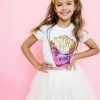 Lola + The Boys New Arrivals French Fries Sequin T-Shirt