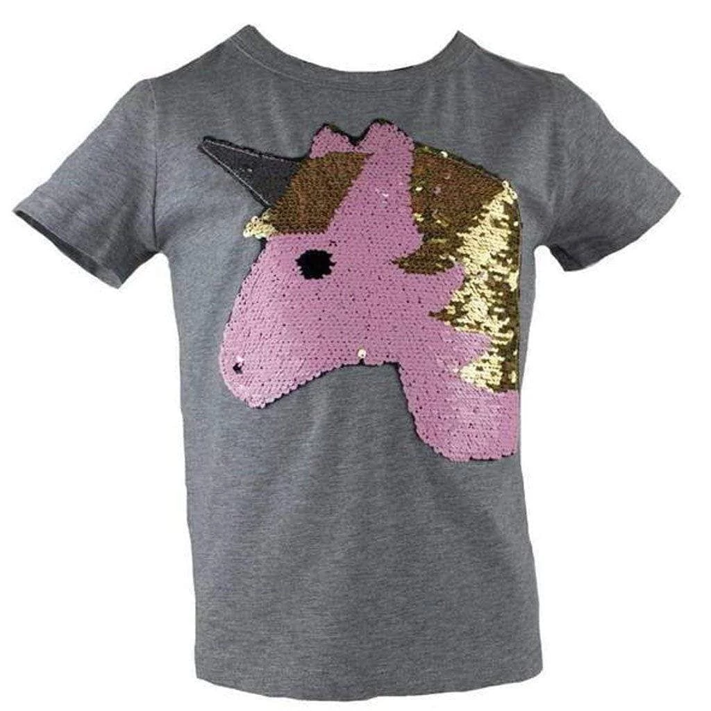 Best Pirce ๐งจ Lola & The Boys Golden Unicorn Flip T-Shirt ๐ง Girls ๐ฏ 3 Lola & The Boys Golden Unicorn Flip T-Shirt Girls