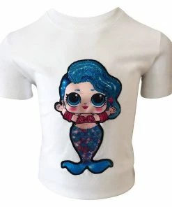 Lola + The Boys LED Doll Mermaid Eyes Tee