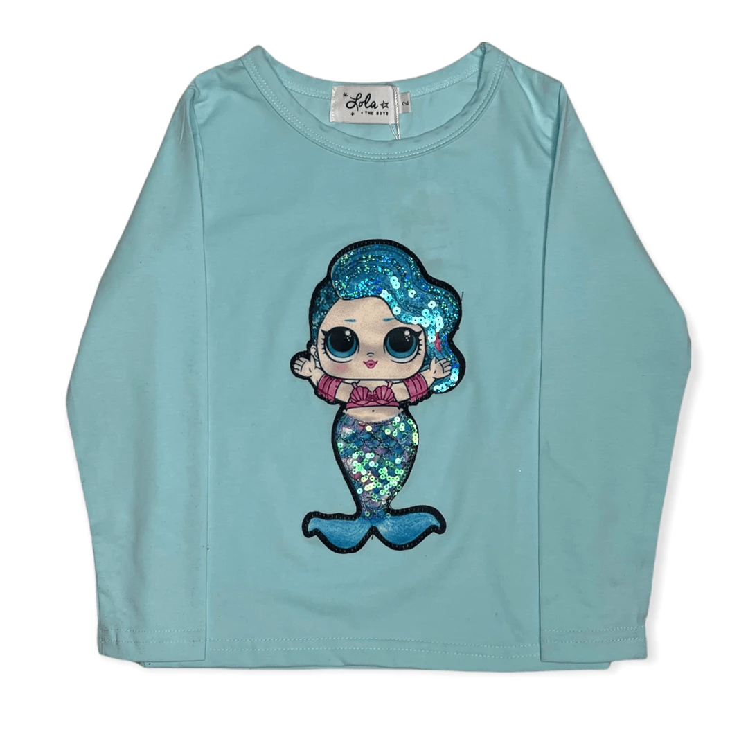 Best Sale π Lola + The Boys Mermaid Hug Long Sleeve π Shirt β¨ 3 Lola + The Boys Mermaid Hug Long Sleeve Shirt