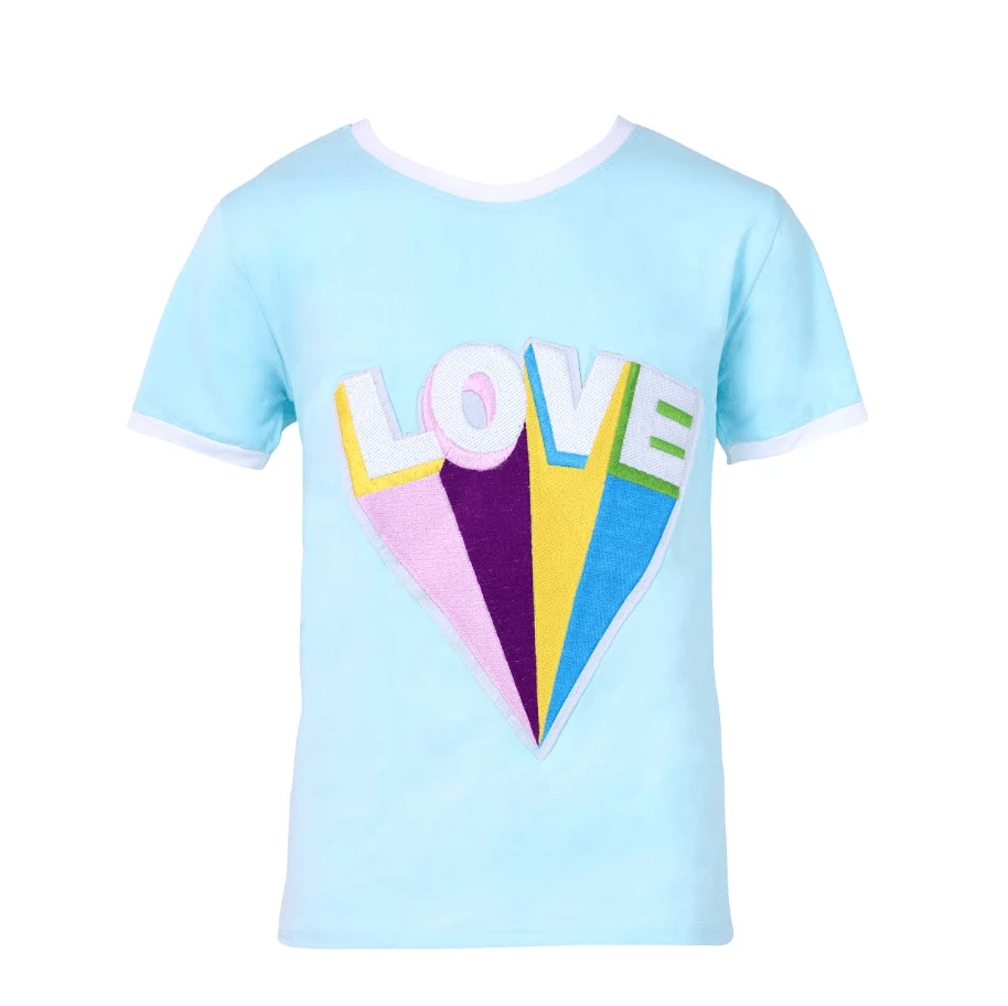 Flash Sale ๐ Lola + The Boys ๐ง Girls Rainbow Love Ringer T-Shirt ๐งจ 4 Lola + The Boys Girls Rainbow Love Ringer T-Shirt