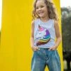 Budget 🔔 Lola + The Boys Sequin Rainbow Unicorn Tank ❤️ 2 Lola + The Boys Sequin Rainbow Unicorn Tank