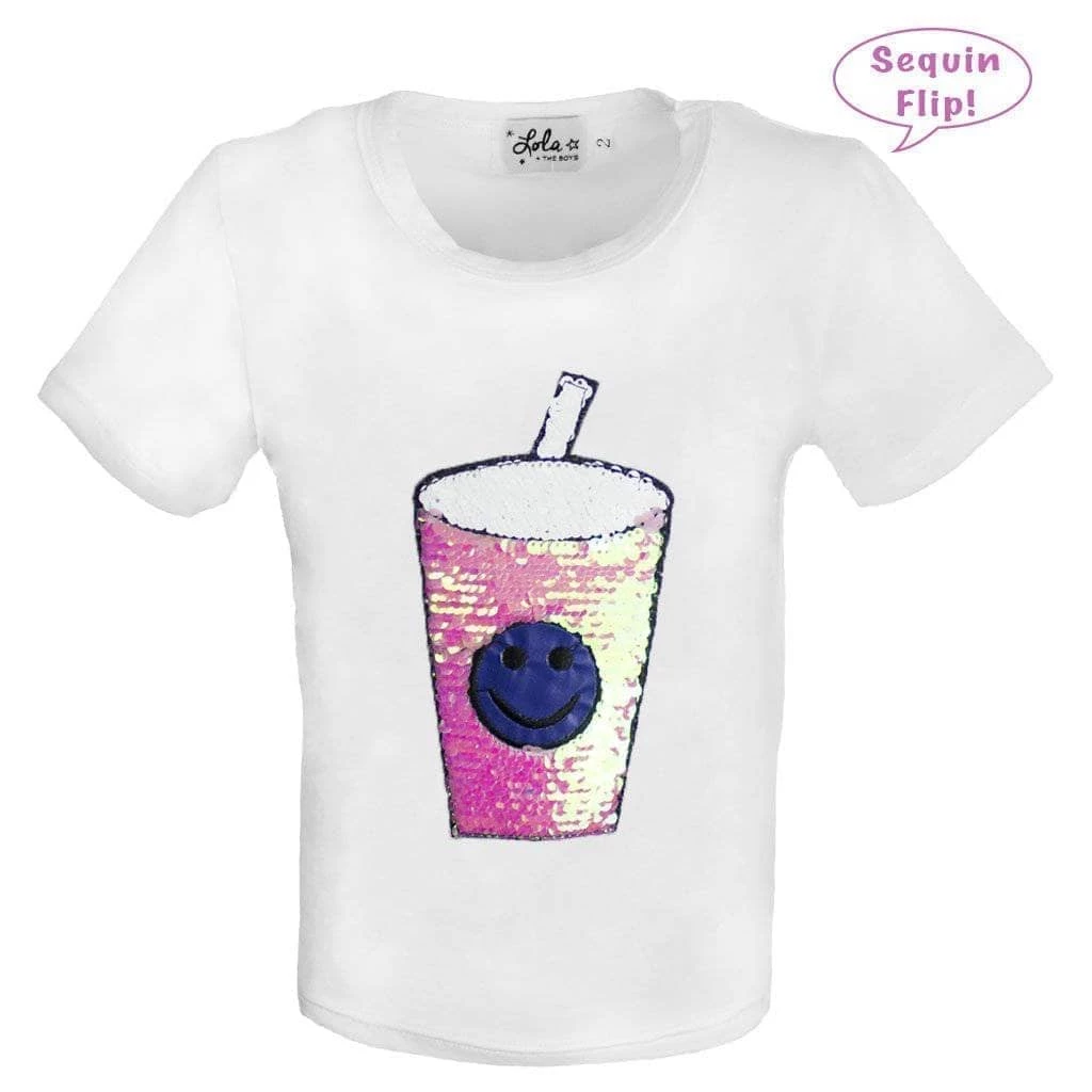 Hot Sale π€© Lola & The Boys Smoothie Flip T-shirt π§ Girls 𧨠3 Lola & The Boys Smoothie Flip T-shirt Girls