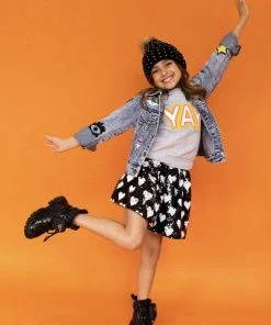 Lola + The Boys YAY Patch Sweatshirt