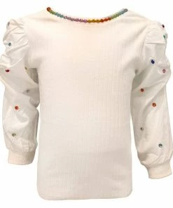 Lola + The Boys New Arrivals Gem Queen Puff Sleeve Blouse