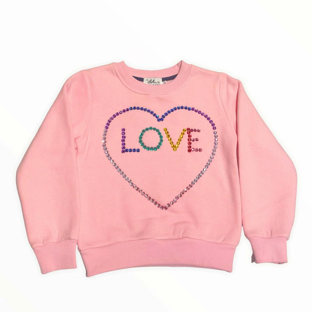 Deals π Lola + The Boys Light Bright Love Sweatshirt 𧨠7 Lola + The Boys Light Bright Love Sweatshirt