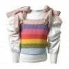 Lola + The Boys Rainbow Knit Layered Top New Arrivals