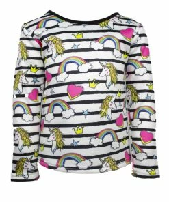 Lola & The Boys Unicorn Doodle Sweatshirt Girls