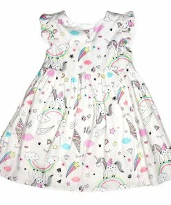 Lola + The Boys Unicorns And Ice Cream Cones Dress