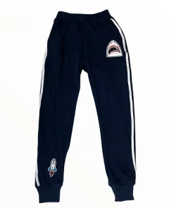 Lola + The Boys New Arrivals Varsity Patch Jogger Set Navy