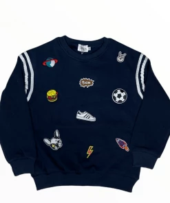 Lola + The Boys New Arrivals Varsity Patch Jogger Set Navy